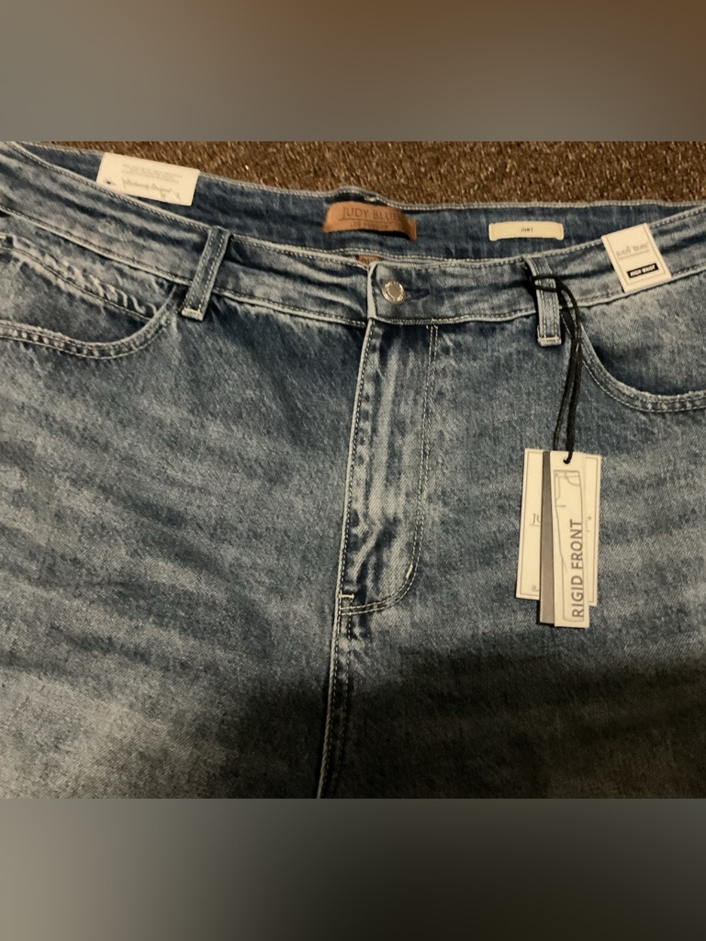 NWT Judy Blue Jort Shorts Rigid Front Stretch Back 3X